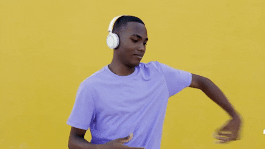 Dancing Friday Guy Wearing Headphones GIF