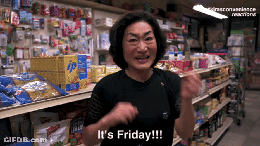 Dancing Friday Kims Convenience Kim Young Mi GIF