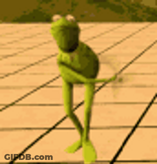 Dancing Frog Happy Kermit Muppet Clap GIF