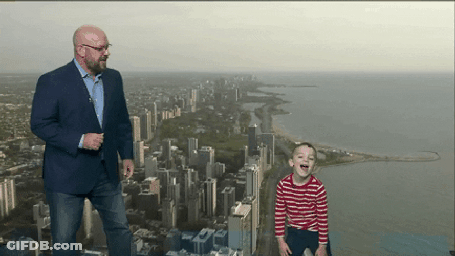 Dancing Funny Kid Cityscape GIF