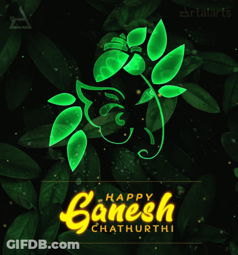 Dancing Ganesha Cartoon Kulfyapp.com GIF