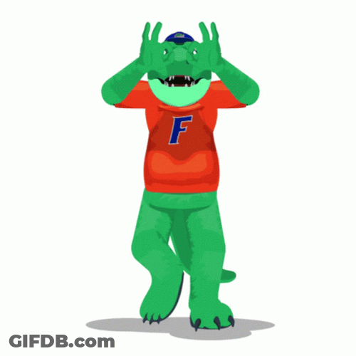 Dancing Gators Mascot GIF