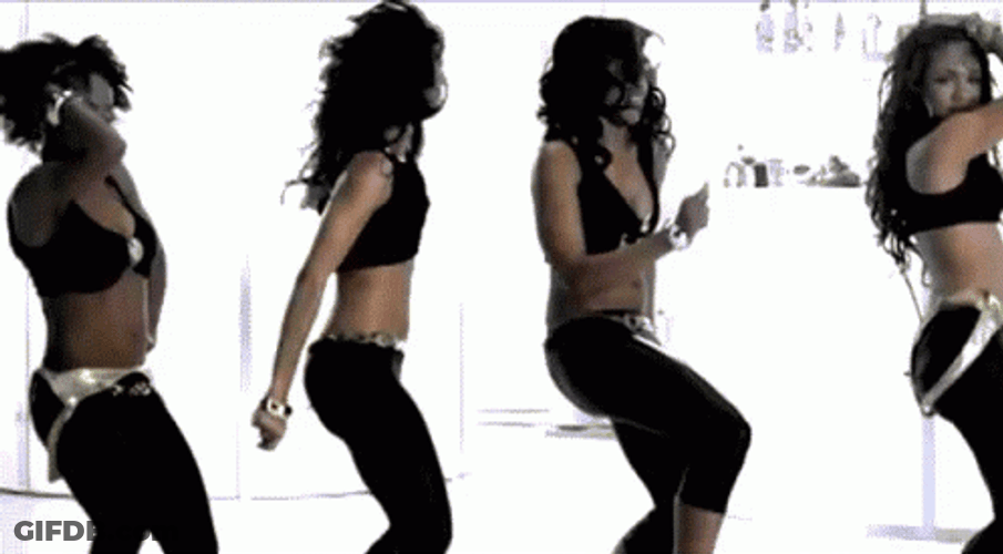 Dancing Girl Group Dance GIF