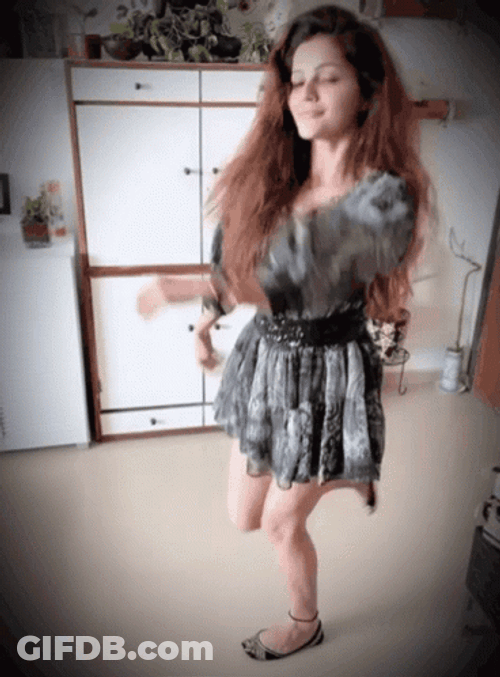Dancing Girl In A Dress GIF