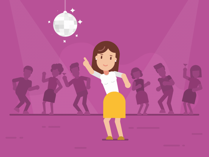Dancing Girl In The Party GIF