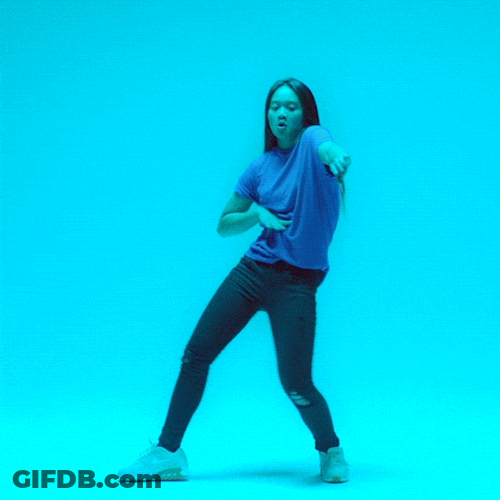 Dancing Girl Inside A Studio GIF