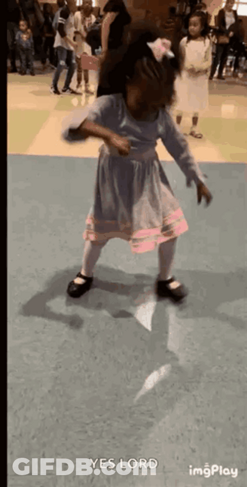 Dancing Girl Lowing Down On The Floor GIF