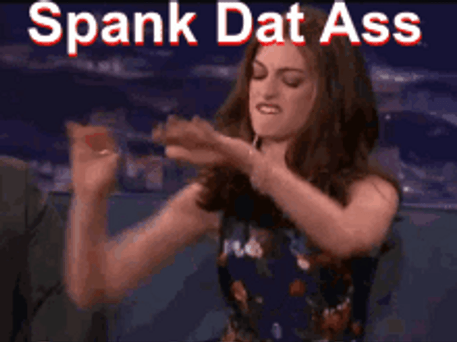 Dancing Girl Spank Meme GIF
