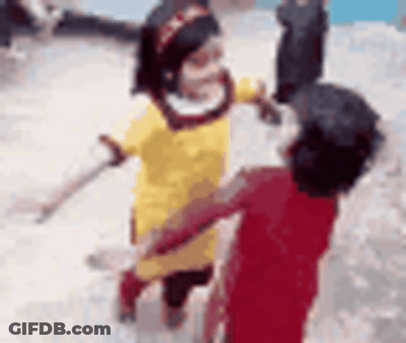 Dancing Girl With A Friend GIF