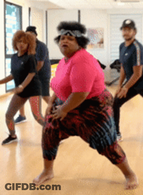 Dancing Girl Zumba Class GIF