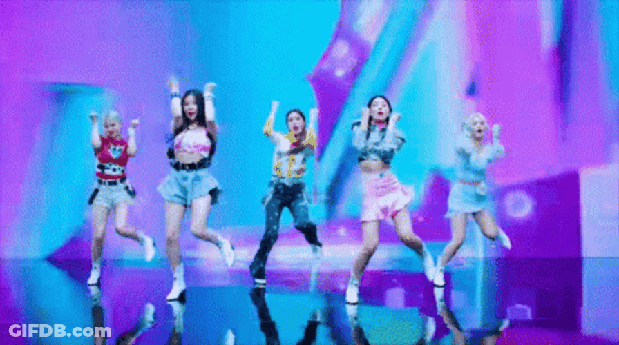 Dancing Girls Five Members Group GIF