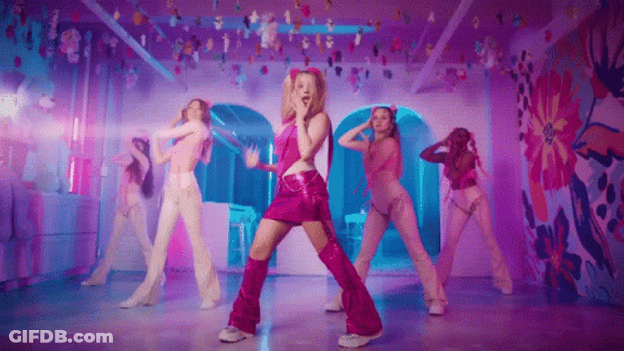 Dancing Girls Pink Theme GIF