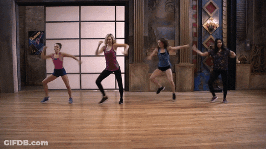 Dancing Girls Room Practice GIF