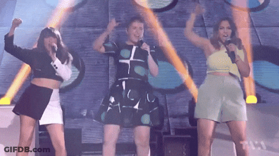 Dancing Girls Singing Battle GIF