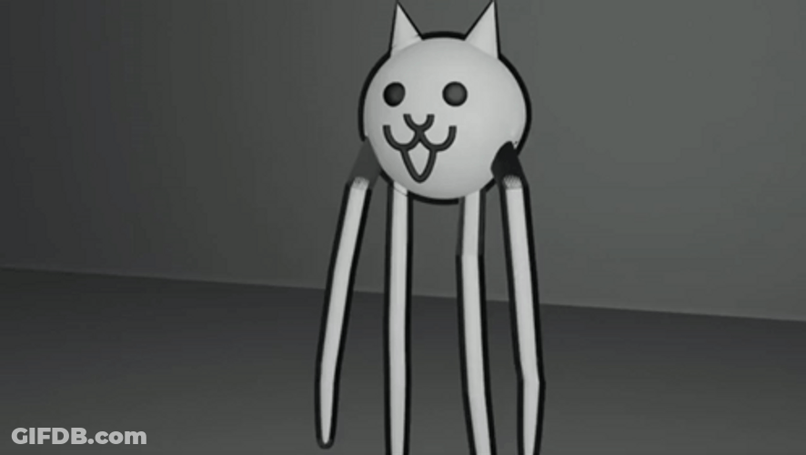 Dancing Gross Battle Cats GIF