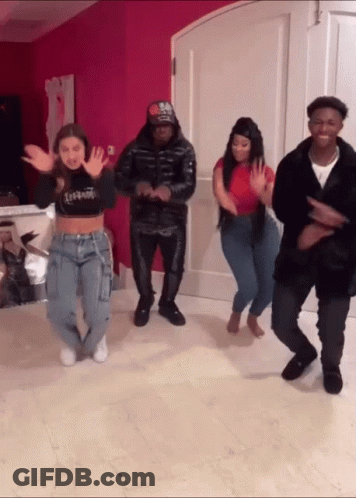 Dancing Group Woman In I Love You Crop Top GIF