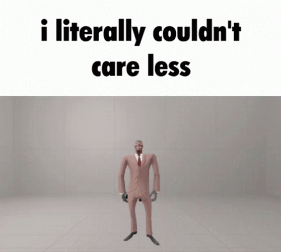 Dancing Guy Couldn't Care Less GIF
