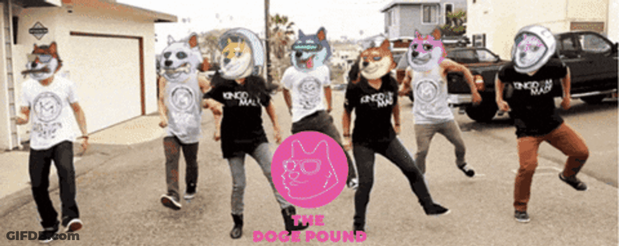 Dancing Guys Dog Meme GIF