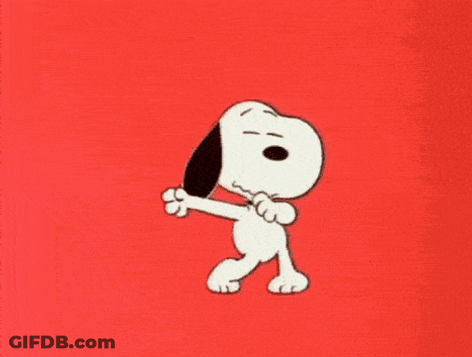Dancing Happy Snoopy GIF
