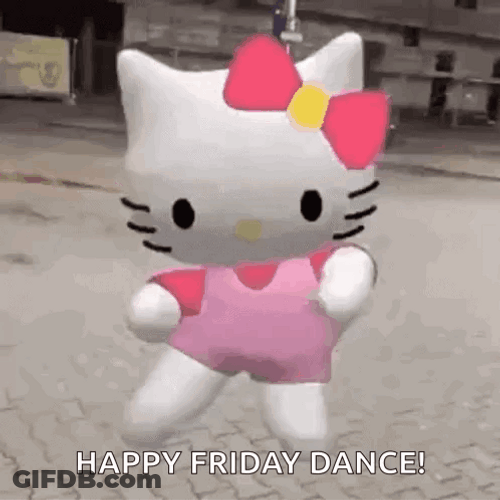 Dancing Hello Kitty Friday Meme GIF