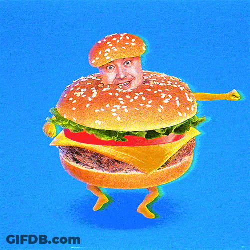 Dancing Human Hamburger GIF