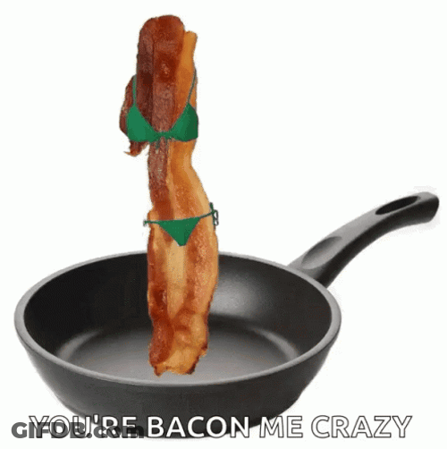 Dancing In Bikini Bacon GIF