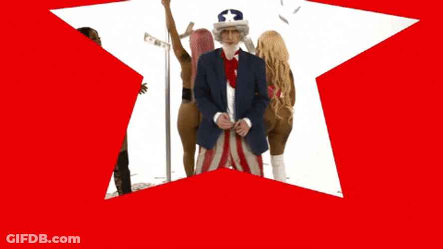 Dancing In Rain Of Dollar Bills GIF