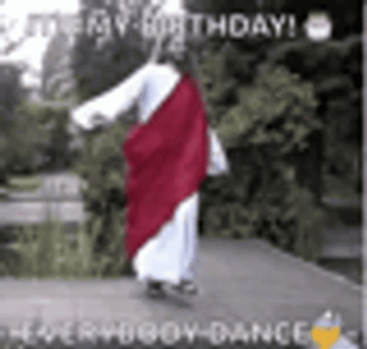 Dancing Jesus Birthday Christmas Meme GIF