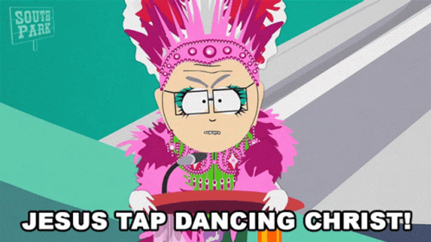 Dancing Jesus Herbert Garrison South Park GIF