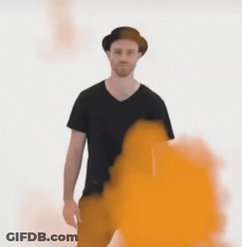 Dancing Jew With Smoke Effect GIF