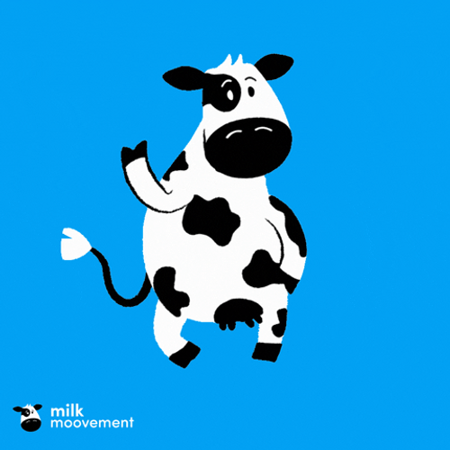 Dancing Jolly  Moo Cartoon GIF