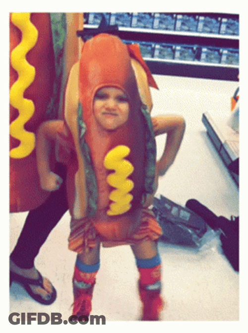 Dancing Kid Hot Dog GIF