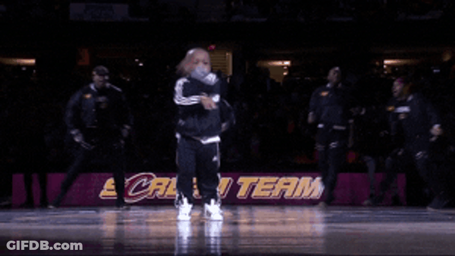 Dancing Kid Tavaris Jones Cavs Game GIF
