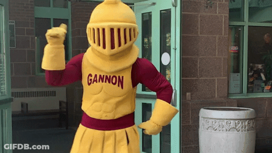 Dancing Knight Mascot GIF
