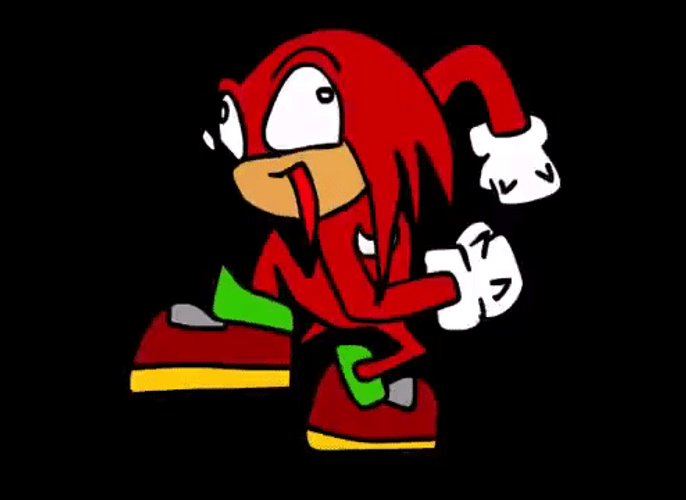 Dancing Knuckles Cartoon Art GIF