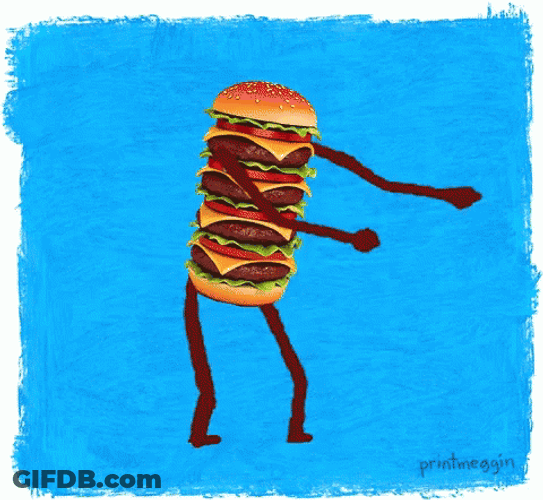Dancing Large Burger GIF