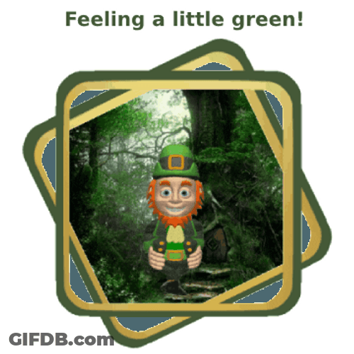 Dancing Leprechaun Feeling A Little Green GIF