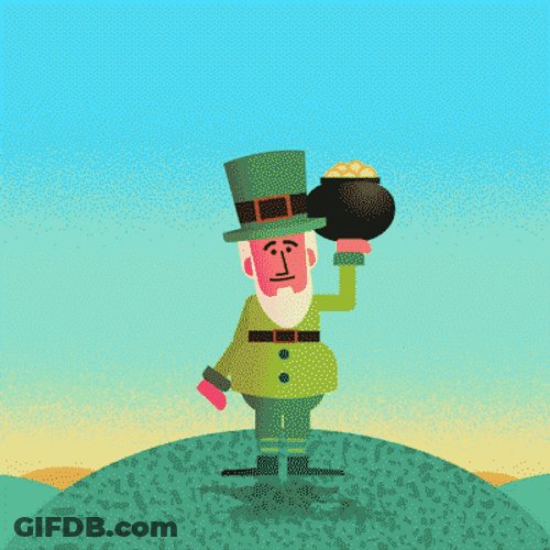 Dancing Leprechaun Ireland Luck GIF
