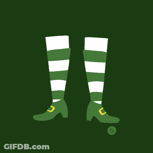 Dancing Leprechaun Legs Irish Dance GIF