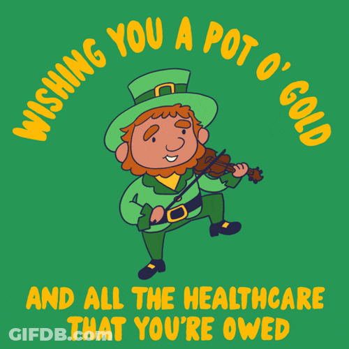 Dancing Leprechaun Playing Violin GIF