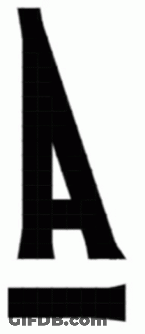 Dancing Letter A Animation GIF