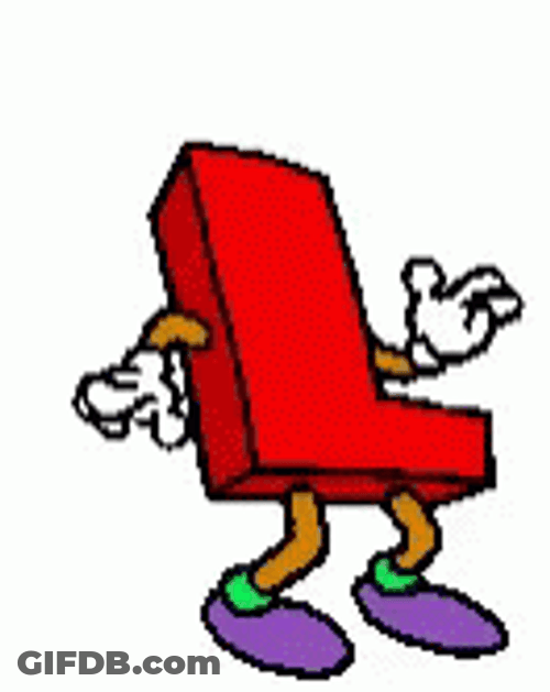 Dancing Letter L GIF