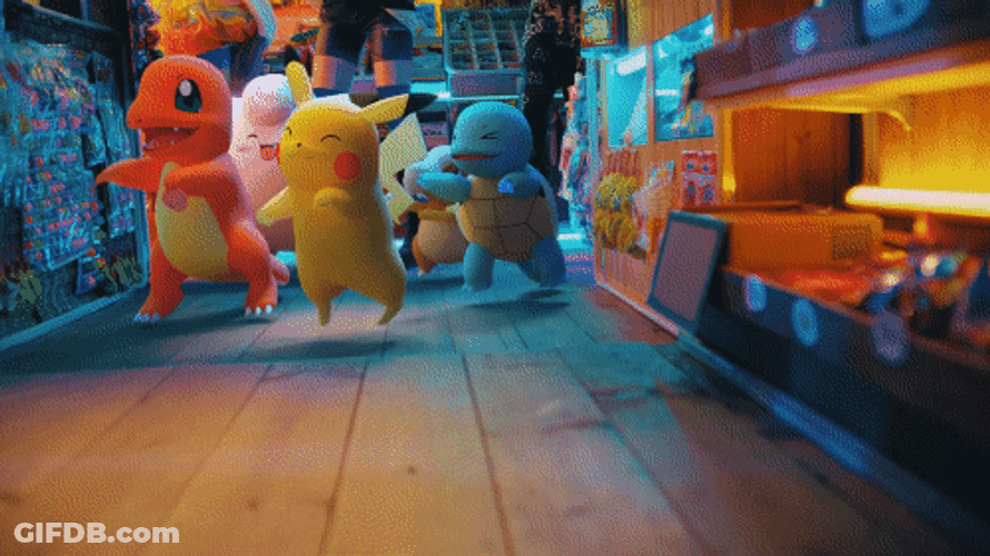 Dancing Lightning Pikachu GIF