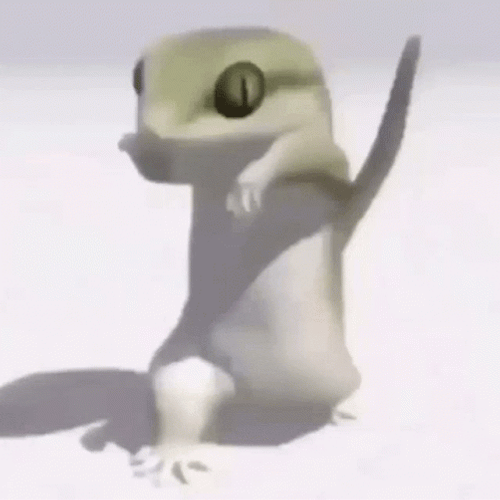 Dancing Lizard Boring Step GIF
