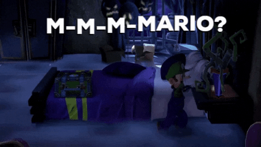 Dancing Luigi Finding Mario GIF