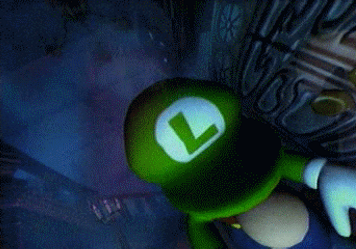 Dancing Luigi Screams Out Loud GIF