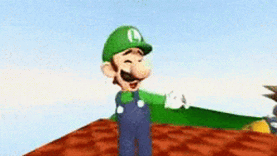 Dancing Luigi While Singing Swaying Body GIF