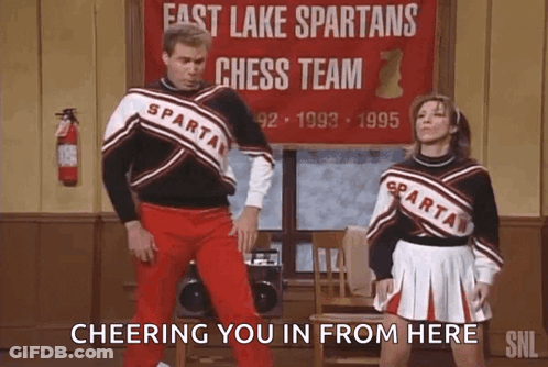 Dancing Man And Woman East Lake Spartans GIF