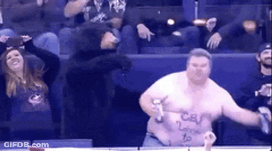 Dancing Man Chugging Beer GIF