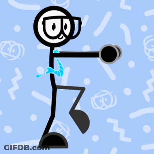 Dancing Man Cute Stick Man GIF